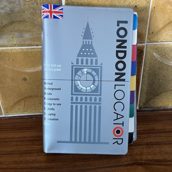 London Locator Fold Out Pocket Guide 1995 Shot Tower Books Discontinued - Picture 1 of 12
